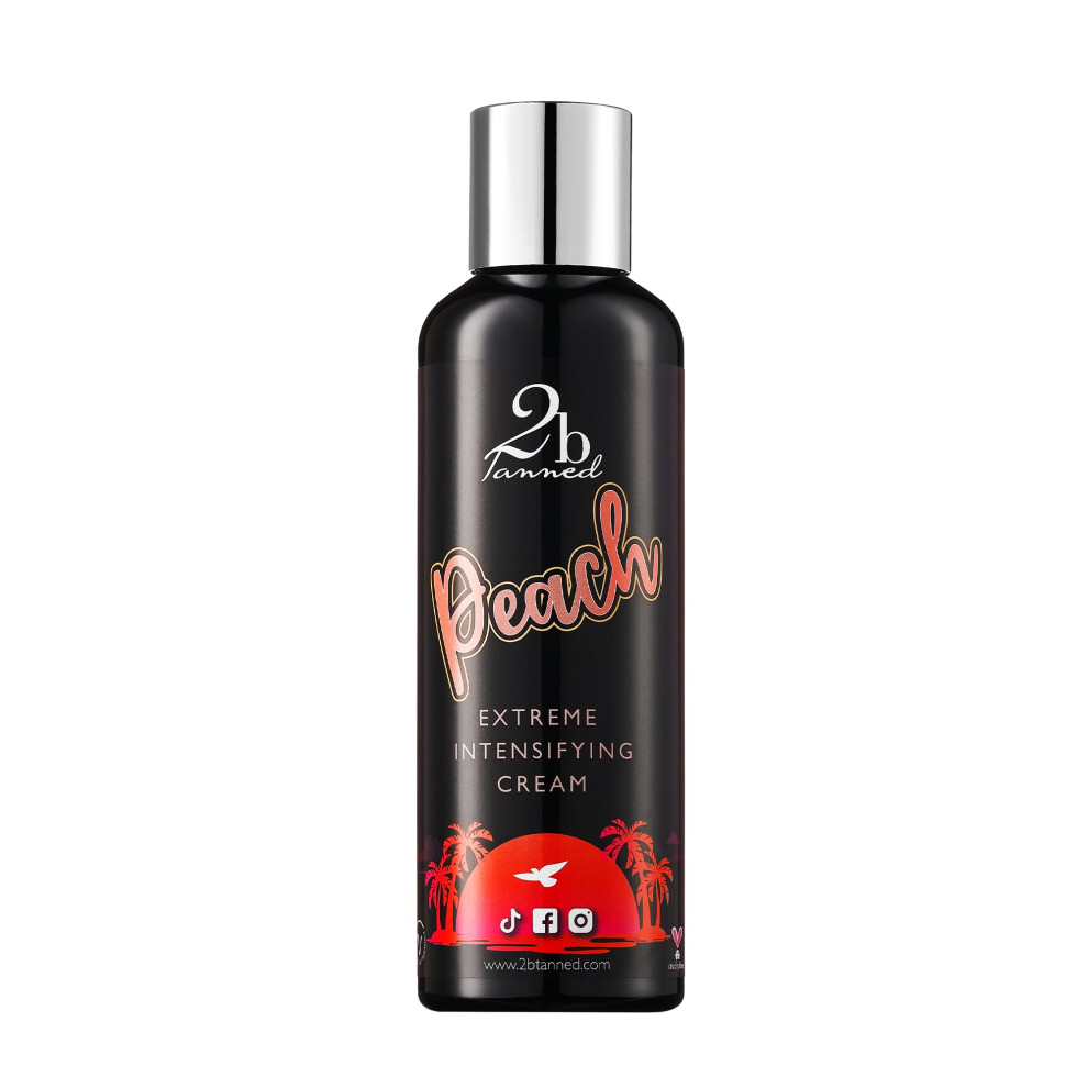 2Btanned Cream Sunbed Tanning Accelerator (200Ml), Extreme Intensifying Tan Accelerator For Sun And Sunbed, Nourishing Shea Butter-Based Tanning