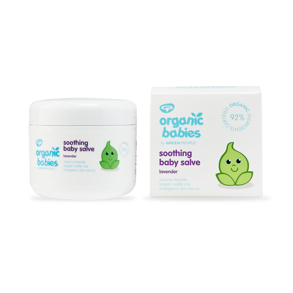 People Organic Babies Soothing Baby Salve 100Ml | Natural & Organic Non-Aqueous Salve For Babies | Scented, Eczema-Friendly & Gentle On Green/Lavender Greenpeople