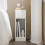 SoBuy White Bedside Table with Drawer, 20cm Narrow 11