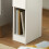 SoBuy White Bedside Table with Drawer, 20cm Narrow 9