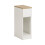 SoBuy White Bedside Table with Drawer, 20cm Narrow 1