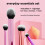 Real Techniques Real Techniques Everyday Essentials + Makeup Sponge Kit, Makeup Brushes and Makeup Blender Sponge, For Foundation, Blush, Bronzer, Eyeshadow, and 3