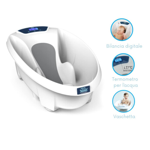 AquaScale V3 Next Generation Digital Baby Bath, White 1
