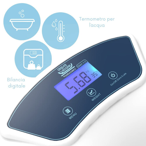 AquaScale V3 Next Generation Digital Baby Bath, White 2