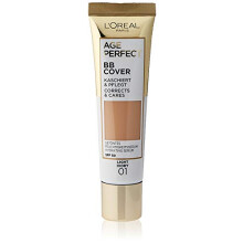 L'Or?al Paris Age Perfect BB Cream 01 Light Ivory, light-weight, Infused with hydrating serum, Vitamin B3, SPF 50