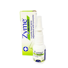 Stops Running Nose. Liquefies Nasal secretions - unclogs, moisturizes and Improves Airway Patency. Zyme 30 ml Saline Nasal Spray LYSOZYME