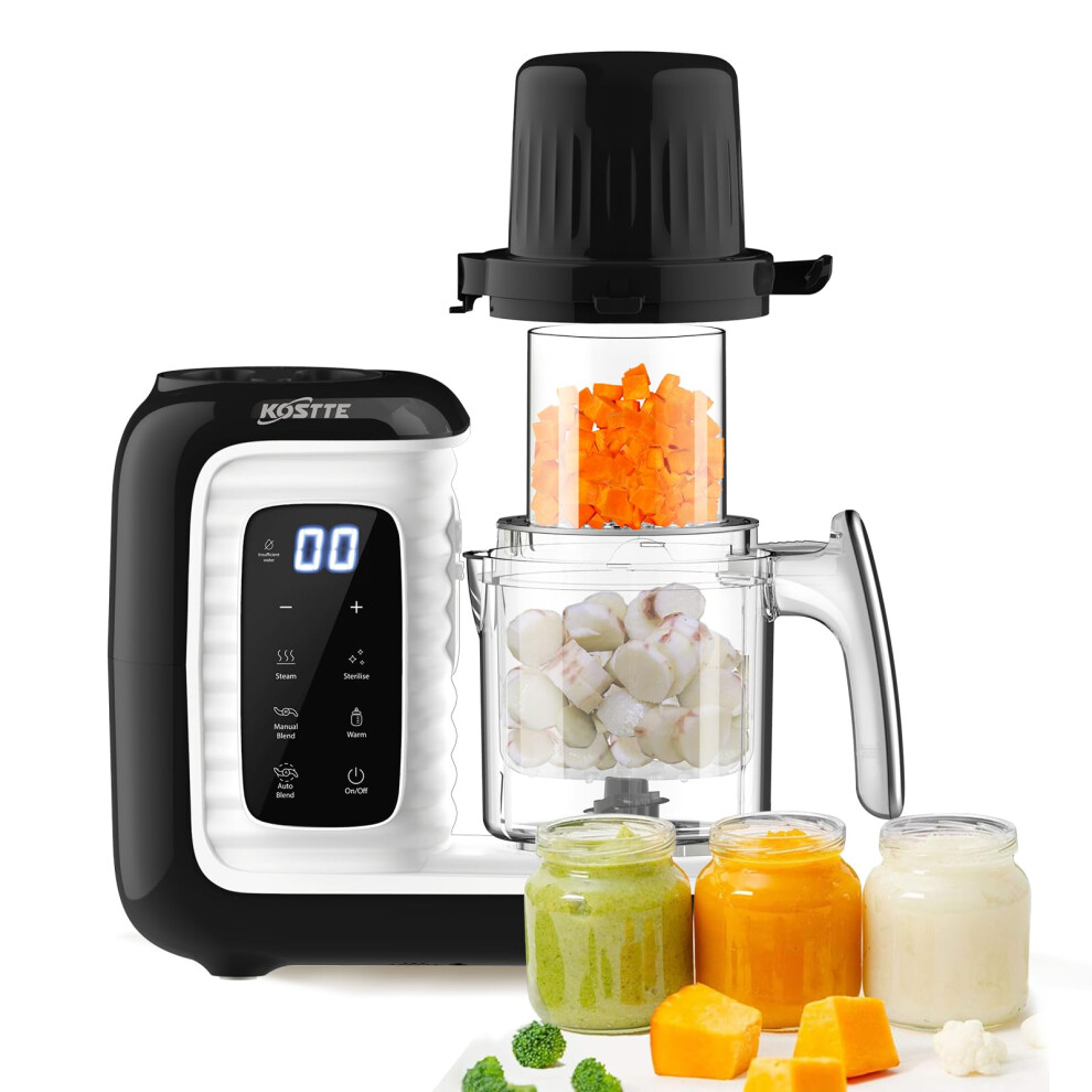 Baby Food Maker, One Step Baby Food Processor Steamer With Steam Basket, Blender And Steamer Machine For Healthy Homemade Food, Bpa-Free Kostte