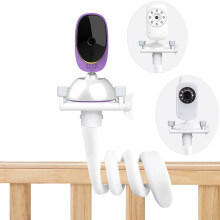 Derebir Baby Monitor Mount Compatible with BT Baby Monitor, Baby Camera Holder,Baby Monitor Shelf Mount Baby Camera Stand for Crib Nursery Compatible