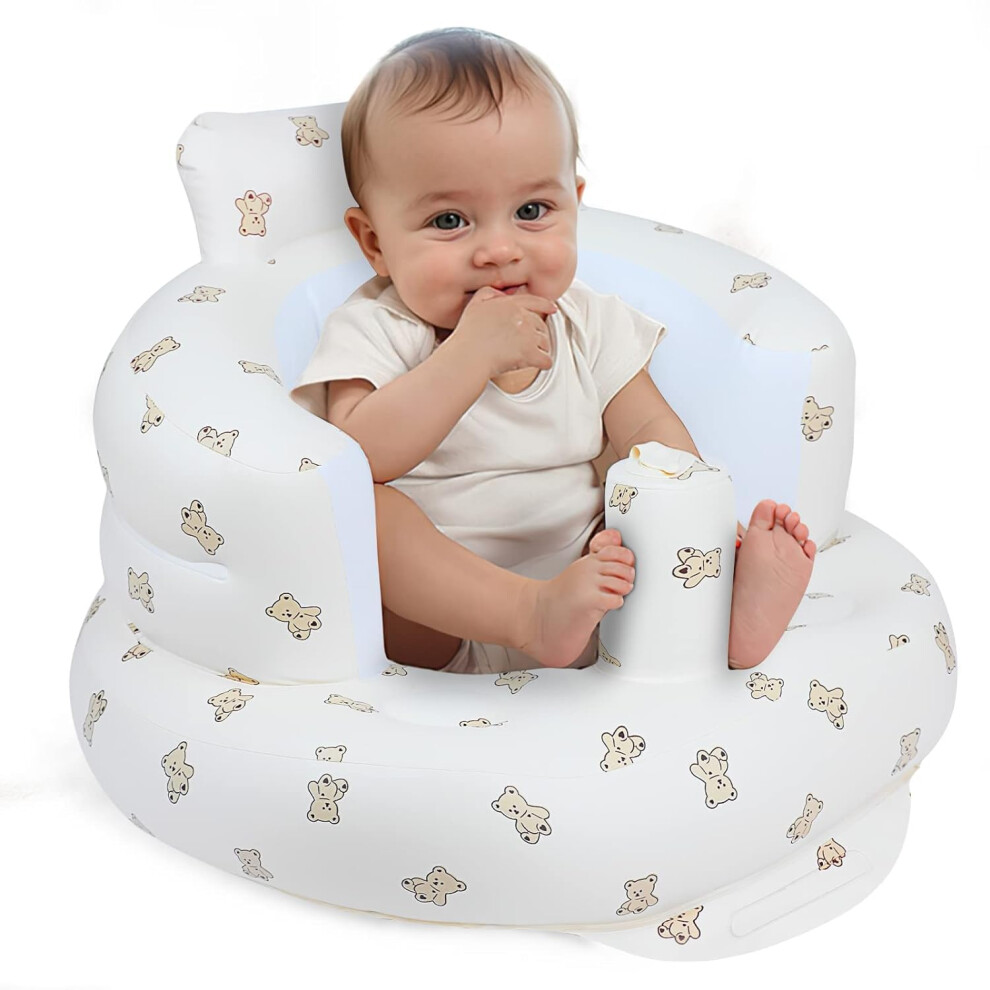 Ekepe Inflatable Baby Seat For Babies 3 Months & Up, Baby Floor Seats For Sitting Up, Baby Seats For Infants, Blow Up Baby Chair With Built In Air Pump