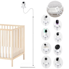 Derebir Baby Monitor Floor Stand Holder Baby Camera Holder Flexible Baby Camera Mount Holder Compatible with Philips Avent/eufy/GHB/Hellobaby HB6550