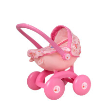 Peppa Pig 4-in-1 My First Pram in Pink | Interchangeable Pushchair, Carry Cot & Baby Chair | Includes Bedding & Removable Apron | Toddler Role Play