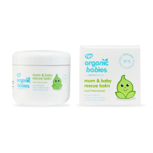 Green People Organic Babies Mum & Baby Rescue Balm 100ml | Natural & Organic Non-Aqueous Balm for Mum & Baby| Eczema-Friendly, Gentle on Sensitive