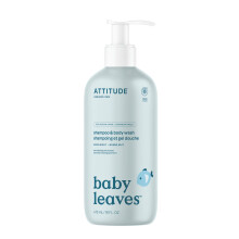 ATTITUDE 2in1 Hair Shampoo and Body Wash for Baby, Plant and Mineral-Based Gentle Formula, EWG Verified, Vegan Baby Products, Good Night, 473 mL
