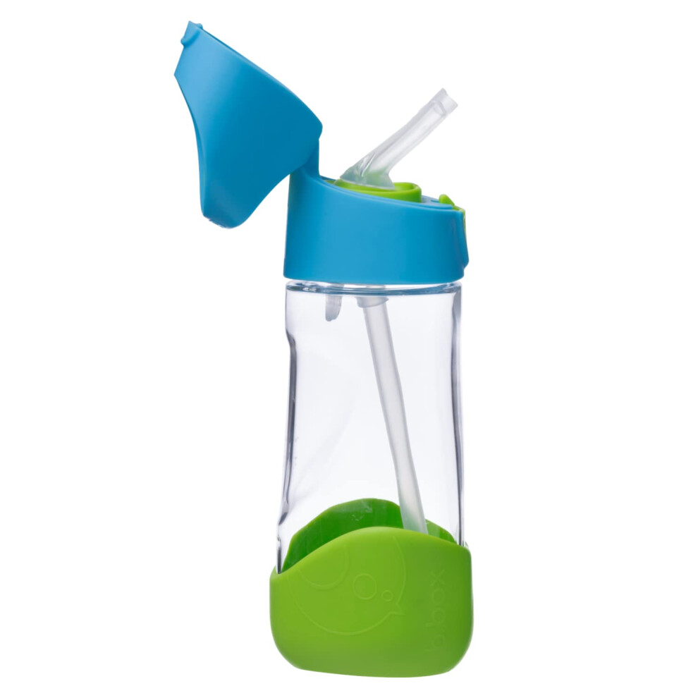 Tritantm Drink & Water Bottle | Easy Grip Bottle And Leakproof Lid | Cool Modern Child Friendly Design, Best For After Sippy Cup | 450Ml/15Oz Light B.box