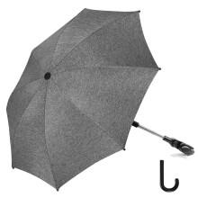 RIOGOO Baby Pram Parasol Universal Parasol 50+ UV Baby and Infant Sun Protection Umbrella with Handle for Pram, Stroller, Pushchair and Buggy-Grey