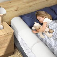 YIHATA 2in1 Toddler Bed Guard, Bed Rail for Toddlers, Bed Barrier Long Foam Detachable Foldable Model, Bed Bumper for Toddlers Baby Elderly, Travel