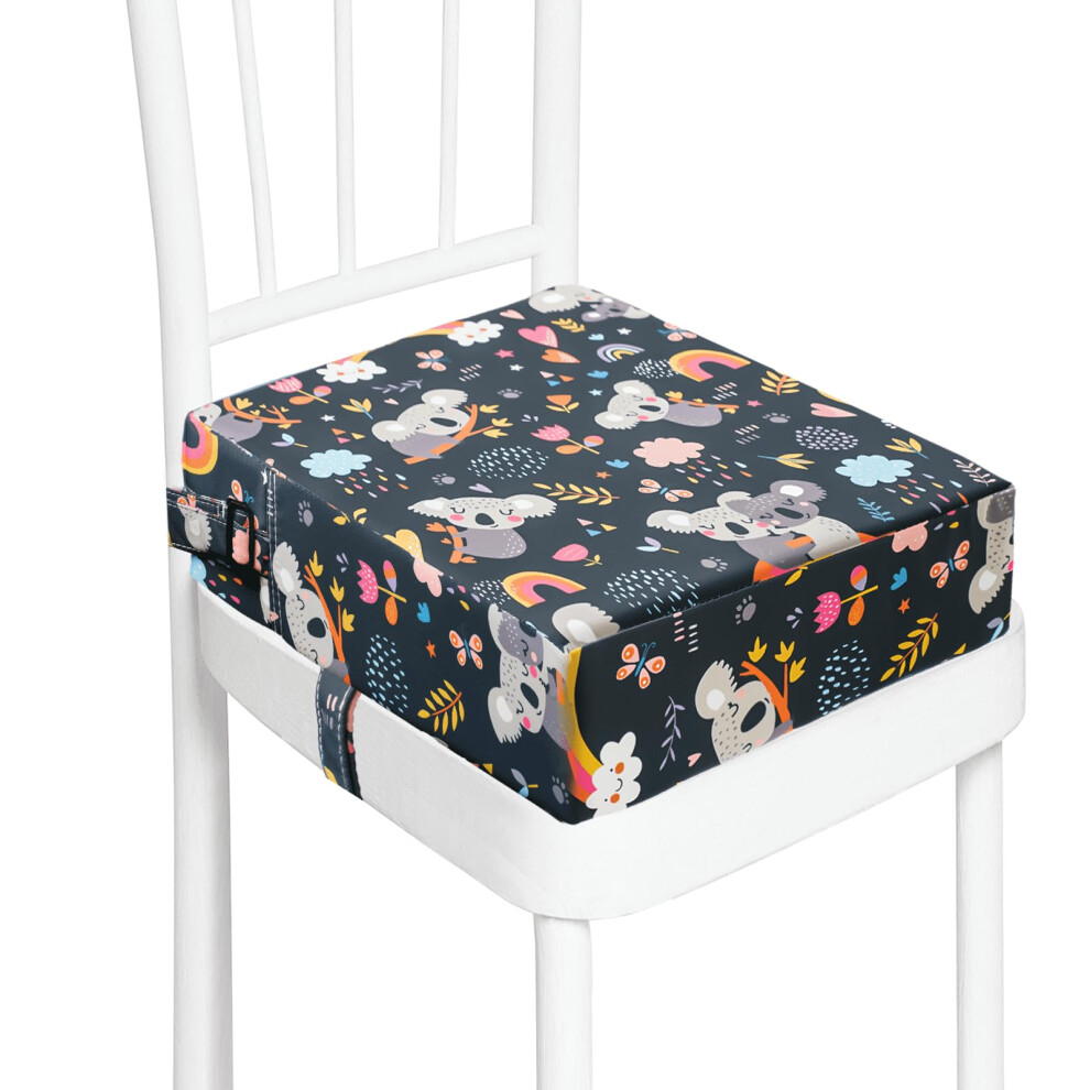 Mative Toddler Booster Seat For Dining Table, Washable Thick Strong Support Portable Booster Chair For Toddlers Eating, Easy Cleaning Booster Seat Cushion