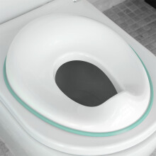 Jool Baby Products Potty Training Seat for Boys and Girls, Fits Round & Oval Toilets, Non-Slip with Splash Guard, Includes Free Storage Hook (Aqua)