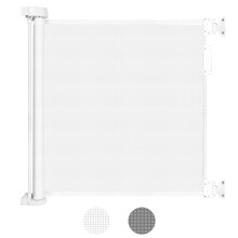Looxii Retractable Stair Gate, Stair Safety Gate for Baby and Pet, Extends up to 55" Wide 33" Tall Dog Gate, Baby Gate for Stairs, Doorways, Hallways,