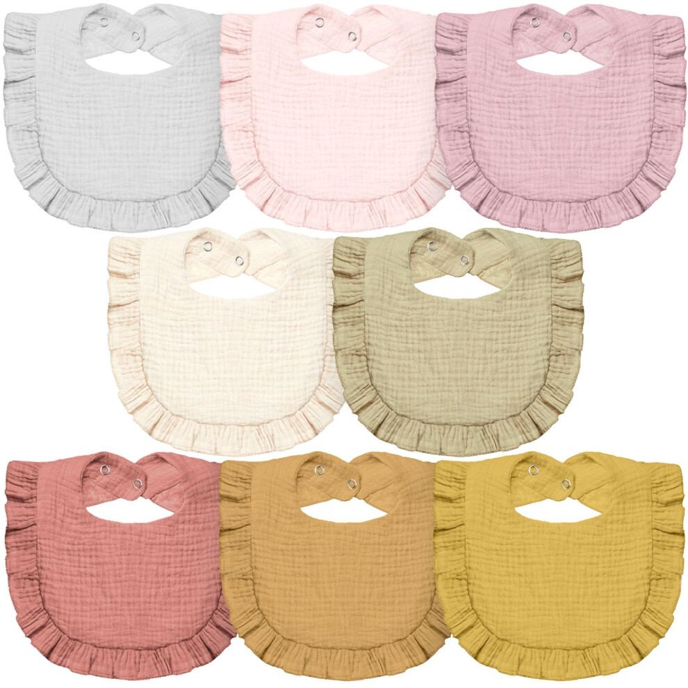 Baby Bandana Dribble Bibs Drool Bibs, 8Pc Infant Teething Soft And Absorbent With Adjustable Snaps, Bib Set For Unisex Newborn Toddlers Aged Lictin