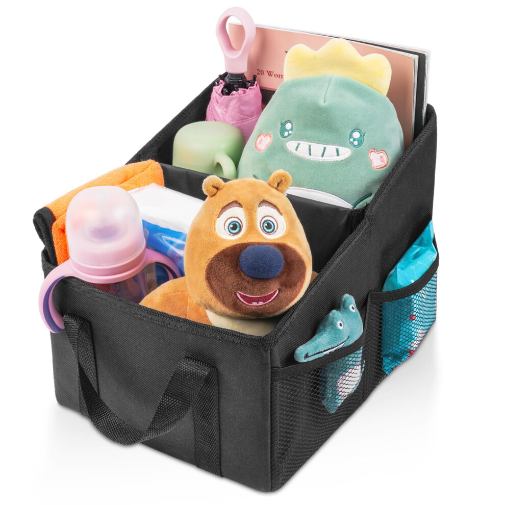 Uraqt Car Organiser, Car Seat Organiser For Front Or Back Seat, Portable Waterproof Car Boot Organiser For Kids, Durable Oxford Car Storage Organiser 8000000598226