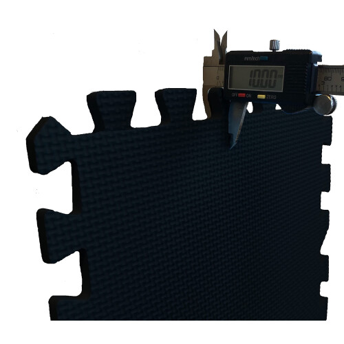 Grendle 30.5 x 30.5 x 1cm Interlocking Foam Mat Set (8 Piece Black) 2