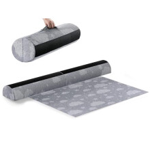 Kohentact Bed Guard for Toddlers Foldable and with Pad from Foam Bed Bumpers Rail with Dual Non-Slip Pads Waterproof Washable Soft Removable Cover