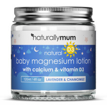 Baby Magnesium Lotion with Calcium & Vitamin D | Support for Sleep, Heart, Bone, Nerve, Gut and Muscle Health | Alternative to Melatonin | Lavender &