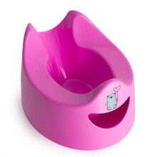 Toddler Essentials Easy Pour Potty - Dark Pink | Portable Potty Training Toilet Seat for Toddlers | Hygienic, Easy to Clean, and Travel-Friendly