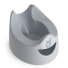 Toddler Essentials Easy Pour Potty - Light Grey | Portable Potty Training Toilet Seat for Toddlers | Hygienic, Easy to Clean, and Travel-Friendly