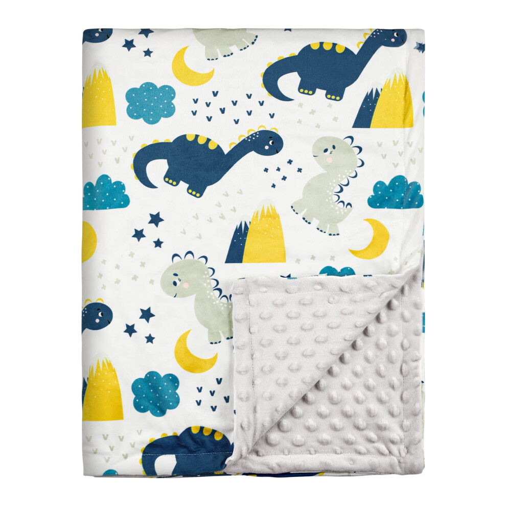 Baby Blanket Newborn Gifts, Soft Plush Blankets With Dotted Backing, Oeko-Tex100, Essentials For Unisex, Toddlers, Boys Girls 75X100cm Soarwg Kids