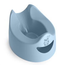 Toddler Essentials Easy Pour Potty - Light Blue | Portable Potty Training Toilet Seat for Toddlers | Hygienic, Easy to Clean, and Travel-Friendly