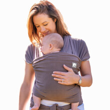 Baby Sling Wrap with Large Front Pocket - Naturally Soft Baby Wrap Carrier - Cotton Baby Sling Carrier From Birth - Baby Sling Newborn to Toddler