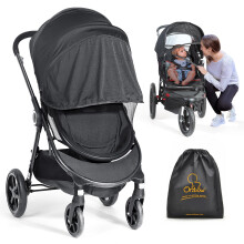 Orzbow Universal Baby Mosquito Net & Buggy Sun Shade with UPF50+,Breathable Pram Net Cover with Two-way Zipper & Adjustable Stroller Sun Cover with