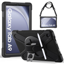 Gerutek Case for Samsung Galaxy Tab A9 8.7 inch 2023, SM-X110/X115 Shockproof Cover,Heavy Duty Rugged Samsung Tablet A9 Case with 360 Rotating