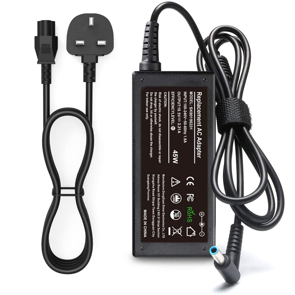 45W Hp Laptop Charger Replacement For Hp Stream 11 13 14, Pavilion 11 13 15, Elitebook 840 850, Chromebook 11 14, Spectre X360 X2 11 13 And Probook Blue 8000000676559
