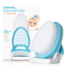 FridaBaby DermaFrida the FlakeFixer Cradle Cap Treatment System: 3-Step Cradle Cap Kit, Soothes Baby's Scalp, Prevents Dryness and Flakes, Sponge,