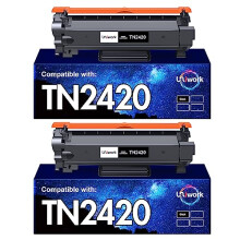 Uniwork Toner Cartridge Replacement for Brother TN2420 TN2410 Compatible with L2310D L2350DW L2370DN L2375DW L2710DW L2750DW L2710DN L2730DW L2510D