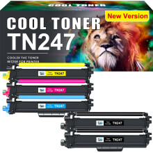 Cool Toner TN247 TN-243CMYK Toner Value Pack Compatible for Brother TN243 DCP-L3550CDW DCP-L3510CDW HL-L3210CW HL-L3230CDW MFC-L3750CDW MFC-L3710CW