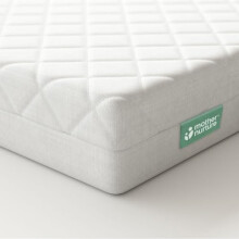 Mother Nurture Classic Eco Fibre Cot Bed Mattress - Hypoallergenic Easy Clean Quilted Cover, Reversible, Water Resistant, Baby Cot Mattress, Firm &