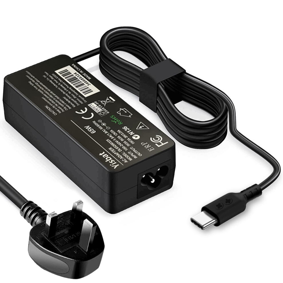 45W Usb C Chromebook Laptop Charger, Fast Charging Power Supply For Hp, Dell, Asus, Acer, Samsung, Lenovo Chromebooks 8000000701459