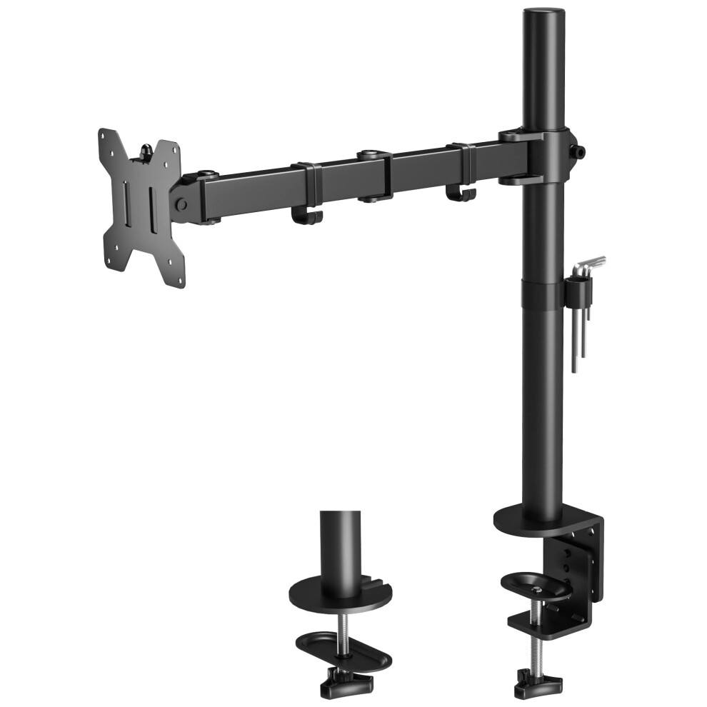 Bontec Single Monitor Arm Desk Mount For 13-32 Inch Lcd Led Pc Computer Screens Tv, Ergonomic Height Adjustable Tilt Swivel Rotation Monitor Arm 8000000705532