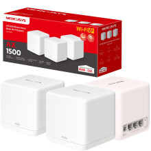 MERCUSYS Halo H60X(3-pack) AX1500Mbps Mesh WiFi 6 System, Gigabit Ports, TP-Link WiFi Mesh System, WiFi Router, WiFi Extender Booster, 6,000ft?(550