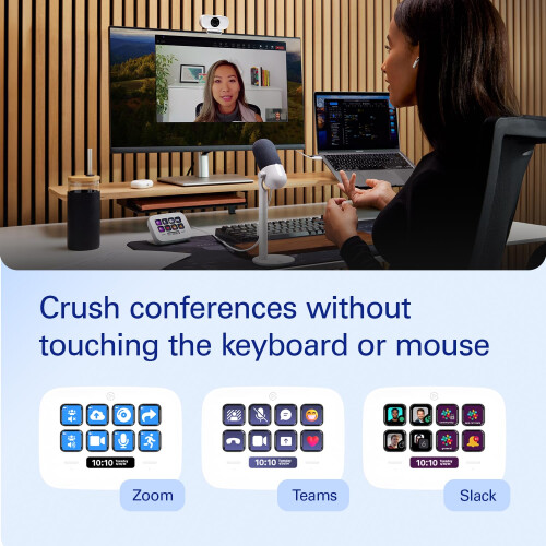 Elgato Stream Deck Neo ? 8 Customizable Keys, 2 Touch Points, Speed Through Tasks & Workflows - Control Word, Excel, PowerPoint, Teams, Zoom, Spotify 2