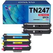 ONLYU TN247 Compatible for Brother TN-243CMYK 4 Colour Toner Cartridge Multipack for DCP-L3550CDW, HL-L3210CW, HL-L3230CDW, MFC-L3710CW, MFC-L3770CDW