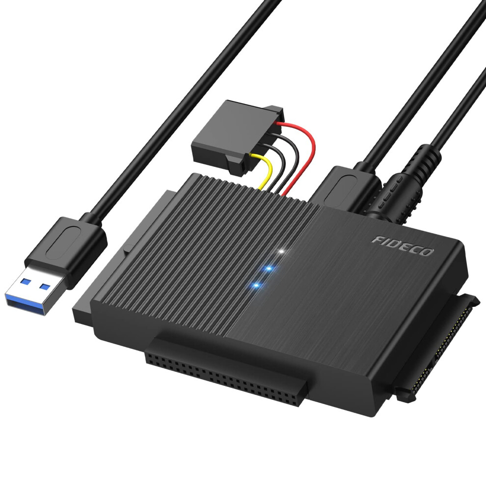 Photos - Other Office Equipment FIDECO IDE and SATA Adapter, USB 3.0 Hard Drive Adapter, External SATA and IDE Converter for 2.5 and 3.5 inches HDD or SSD,