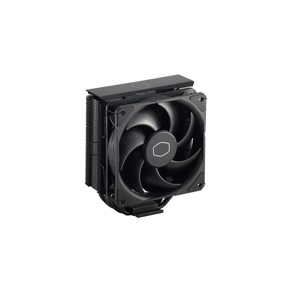 Cooler Master Hyper 212 Cpu Air Cooler - Aluminium Finish, 4 Compact Continuous Direct Contact Heat Pipes, Sickleflow 120 Edge Fan, Lga1700 & Black 8000000705457