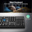 TeckNet TECKNET Wireless Keyboard for Laptop, 2.4G USB Silent Computer Keyboard with Ergonomic Keys & Adjustable Feet Stand for Desktop, PC, Notebook, Surface 5