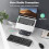 TeckNet TECKNET Wireless Keyboard for Laptop, 2.4G USB Silent Computer Keyboard with Ergonomic Keys & Adjustable Feet Stand for Desktop, PC, Notebook, Surface 3