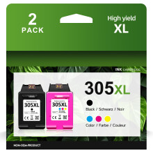 305XL Ink Cartridges Black and Colour, 305XL for HP 305 Ink Cartridges Replacement for HP 305 for DeskJet 2700 2710 2720e 4110e Deskjet Plus 4100